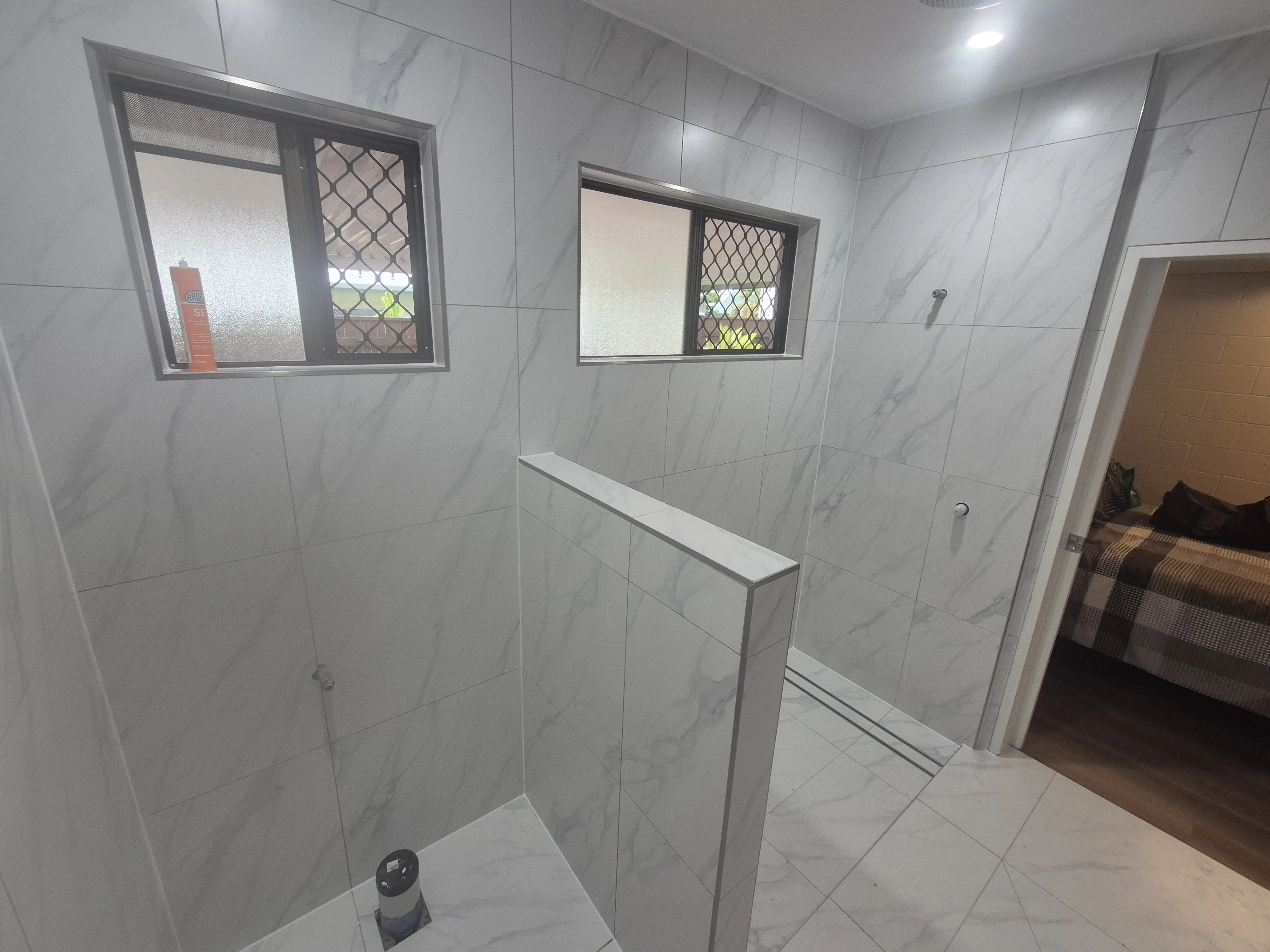 Waterproofing and tiling work
