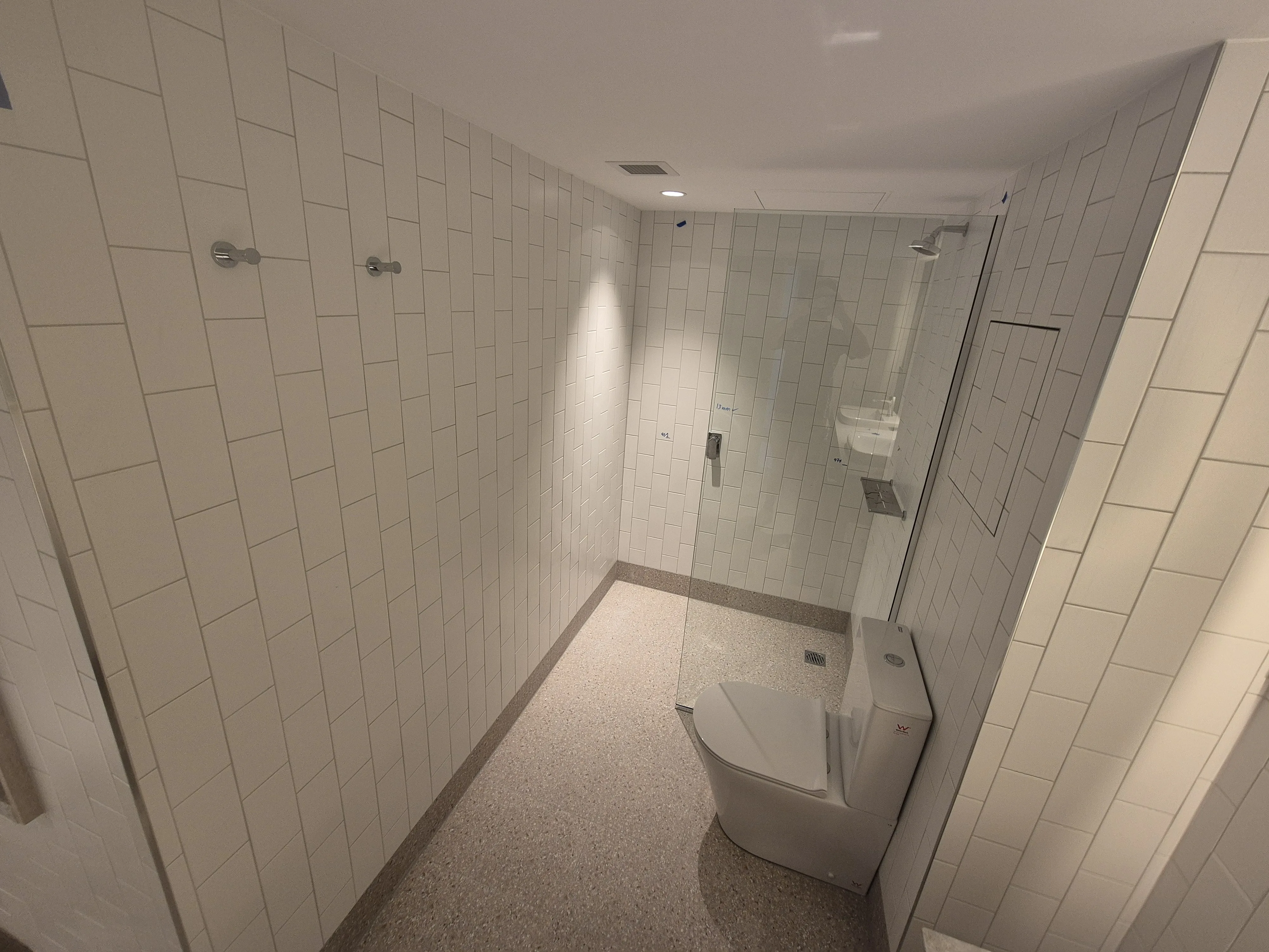 Waterproofing and tiling work