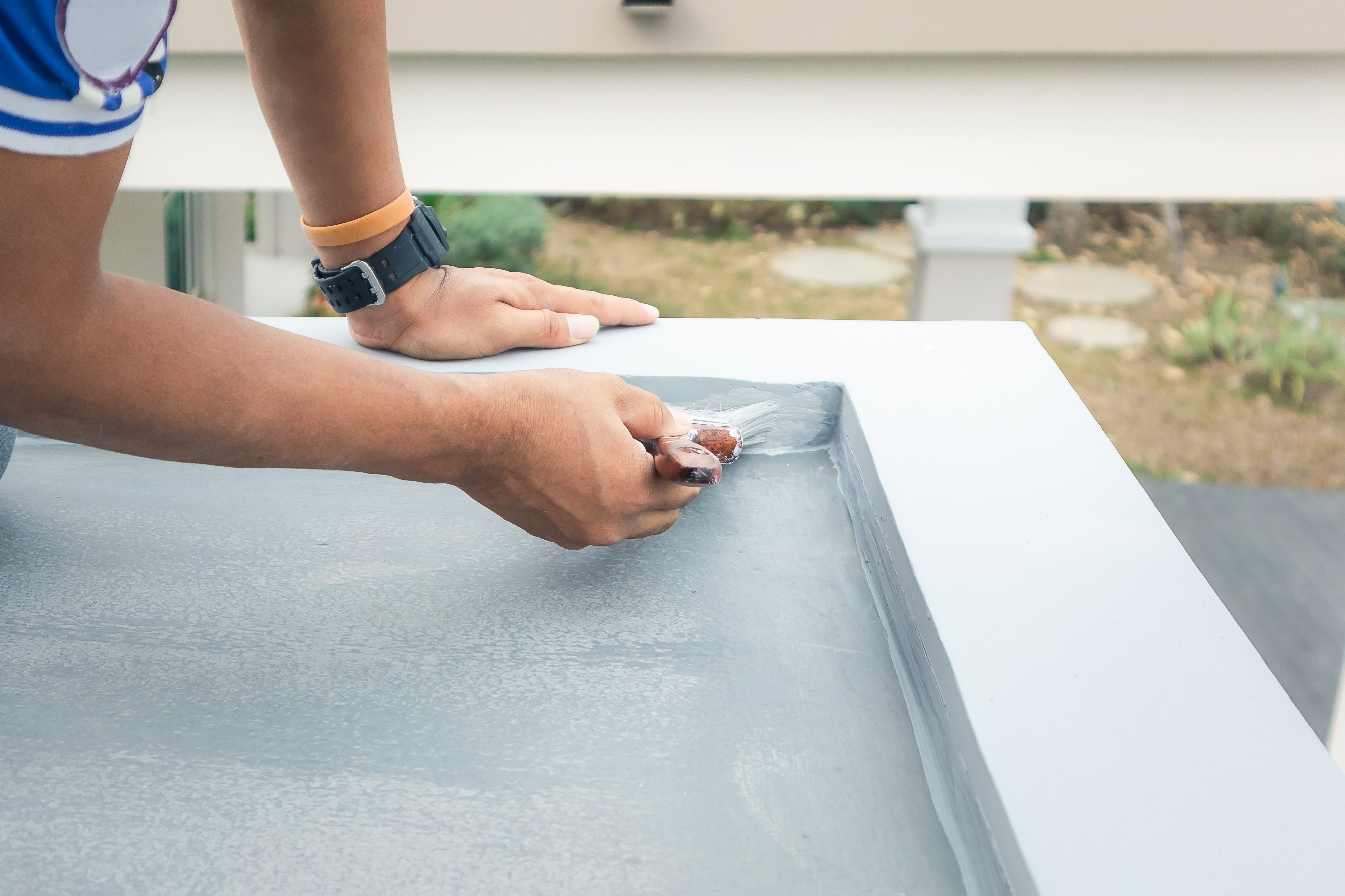 Waterproofing and tiling work
