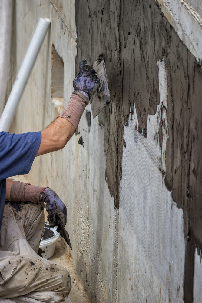 Waterproofing and tiling work